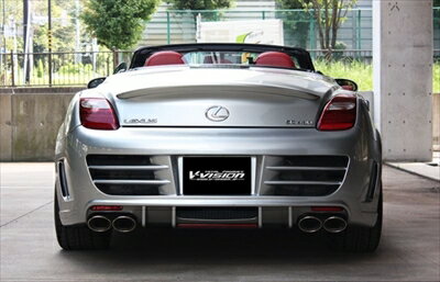 LEXUS SC430 V-VISIONリアバンパースポイラー専用マフラー 左右2本出し(117×80オーバル×4)