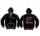 V-VISIONロゴ パーカー ピンク/ブラック 2XLサイズ