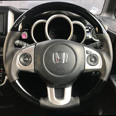 【納期5-6ヵ月前後】N-BOX/N-BOXカスタム JF1/JF2 オリジナルロゴ入り ステアリング