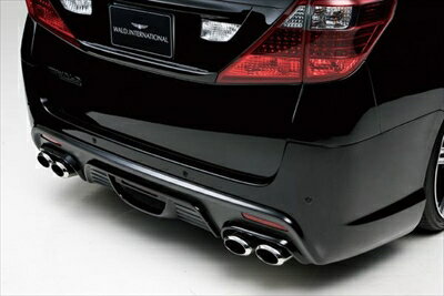 ALPHARD（GGH・ANH・20/25W) (H20.5〜H23.11)SPORTS LINE BLACK BISON EDITION REAR BUMPER SPOILER　LEDランプ付 塗装取付込