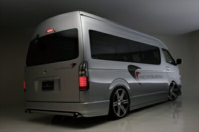 ハイエース/レジアスエース 200系 ワイドボディ D.T.M SPORTS MUFFLER (OVAL120×2) スーパーロング 3.0L ディーゼルターボ用