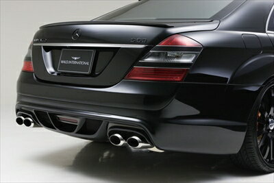 S-class W221 SPORTS LINE Black Bison Edition TRUNK SPOILER(〜2009y) 塗装取付込