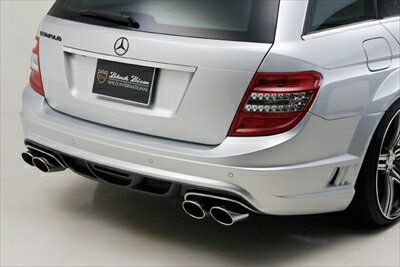 Mercedes Benz C-class W204 Stationwagon (08y〜11y) Sports Line Black Bison D.T.M SPORTS MUFFLER (OVAL120W×2) C200用・要溶接