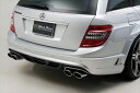 Mercedes Benz C-class W204 Stationwagon (08y〜11y) Sports Line Black Bison D.T.M SPORTS MUFFLER (OVAL120W×2) V6用・要溶接