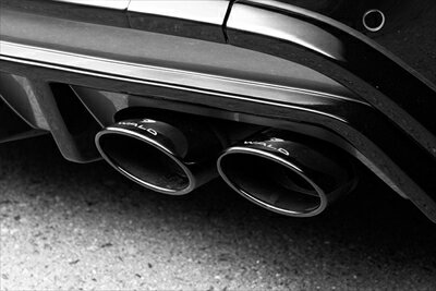 BENZ C-CLASS SEDAN W205 EXECUTIVE LINE マフラーカッター (OVAL117W x 2) ステンレス