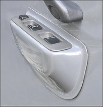 ジムニー JB23 レーシングドアトリム用スイッチボックス 運転席+助手席セット FRP製 白ゲルコート