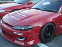 シルビア S15 GLARE 3連ダクトボンネット FRP製