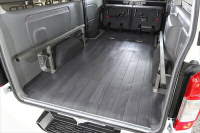 NV350キャラバン プレミアムGX クッションフロアマット ショートタイプ (約2000mm) グレー木目 (約1.8m..