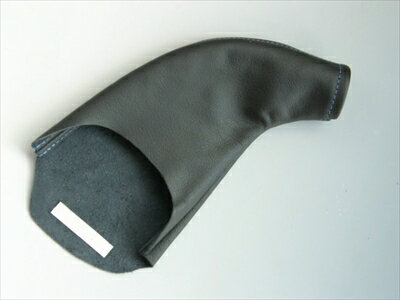 ロードスター NA サイドブレーキ ブーツ 本革製 ブラック/ブルーステッチ