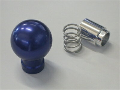 ロードスター NB ブルーATシフトノブ ホールドドライブ用ボタン付 ブーツ(本革 イタリアンレッド)付