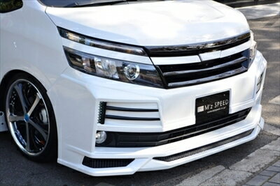 ヴォクシー 80系 前期 V/Xグレード GRACE LINE フロントハーフスポイラー(LED付き）　メーカー塗装品 070：ホワイトパールクリスタルシャイン