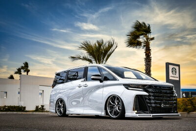 40 ヴェルファイア GRACE LINE サイドステップ ABS製 グロスブラック 取付込