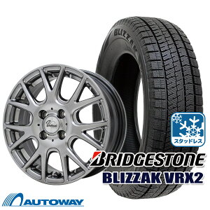 【2022年製】155/65R14 ブリヂストン ブリザック VRX2 スタッドレスタイヤ タイヤホイールセット BRIDGESTONE （ブリヂストン） BLIZZAK VRX2 + Verthandi YH-M7V 14x4.5 +45 100x4 METALLIC GRAY 【送料無料】 冬タイヤ 14インチ 日本製 4本セット