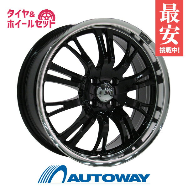 215/40R17 サマータイヤ タイヤホイールセット 【送料無料】AW-190 17x7.0 +42 100x4 XMIBK + NANKANG NS-2 ナンカン スポーツタイヤ （215-40-17 215/40/17 215 40 17)夏タイヤ 17インチ 4本セット 新品