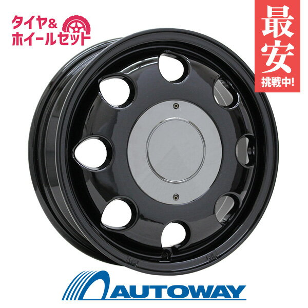 【P10倍！5/15限定】【取付対象】155/70R13 サマータイヤ タイヤホイールセット LUMACA MODEL-2 13x4 42 100x4 BLACK + HF201 【送料無料】 (155/70/13 155-70-13 155/70-13) 夏タイヤ 13インチ 4本セット