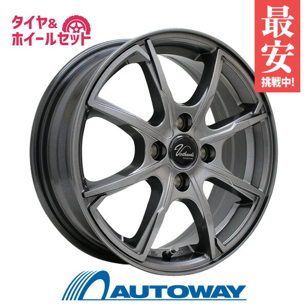 【P10倍！5/15限定】【取付対象】175/70R14 サマータイヤ タイヤホイールセット Verthandi PW-S8 14x5.5 +43 100x4 METALLIC GRAY + DX390 【送料無料】 (175/70/14 175-70-14 175/70-14) 夏タイヤ 14インチ 4本セット