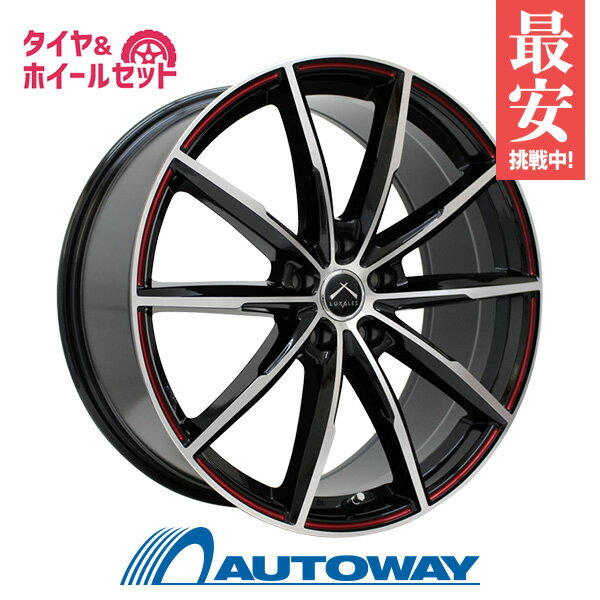 【P10倍！5/15限定】【取付対象】225/30R20 サマータイヤ タイヤホイールセット LUXALES PW-X2 20x8.5 +38 114.3x5 BK&P/R.MILLING + 595 EVO 【送料無料】 (225/30/20 225-30-20 225/30-20) 夏タイヤ 20インチ 4本セット