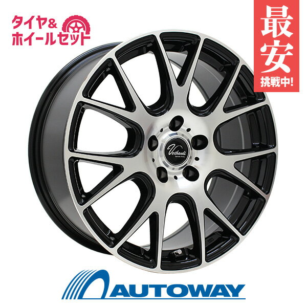 【P10倍！5/20 12:00-23:59】【取付対象】195/65R15 サマータイヤ タイヤホイールセット Verthandi YH-M7V 15x6 +38 114.3x5 BK/POLISH + HF201 【送料無料】 (195/65/15 195-65-15 195/65-15) 夏タイヤ 15インチ