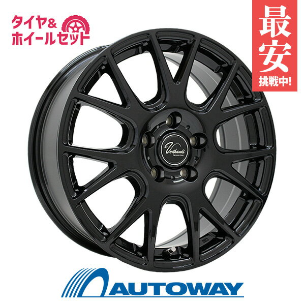 【取付対象】205/55R17 サマータイヤ タイヤホイールセット Verthandi YH-M7V 17x7 +38 114.3x5 BLACK + REGNO GRVII 【送料無料】 (205/55/17 205-55-17 205/55-17) 夏タイヤ 17インチ