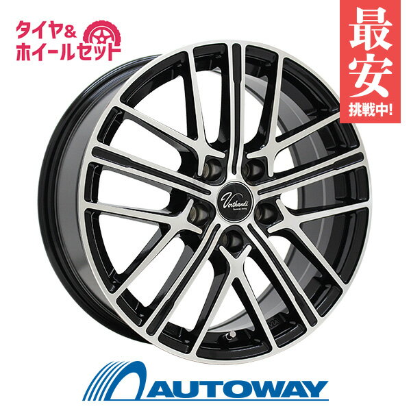 【取付対象】【2023年製】215/70R16 スタッドレスタイヤ タイヤホイールセット NANKANG ナンカン AW-1スタッドレス + Verthandi YH-S15V 16x6.5 +38 114.3x5 BK/POLISH 【送料無料】 （215/70/16 215-70-16) 冬タイヤ 16インチ