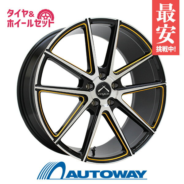 【P10倍！5/15限定】【取付対象】245/40R20 サマータイヤ タイヤホイールセット LUXALES PW-X1 20x8.5 +38 114.3x5 BK&P/G.MILLING + 595 EVO 【送料無料】 (245/40/20 245-40-20 245/40-20) 夏タイヤ 20インチ 4本セット