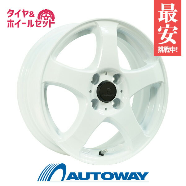 【P10倍！5/15限定】【取付対象】165/65R14 サマータイヤ タイヤホイールセット FINALIST FZ-S5 14x4.5 +43 100x4 WHT + ALL SEASON MASTER 【送料無料】 (165/65/14 165-65-14 165/65-14) 夏タイヤ 14インチ