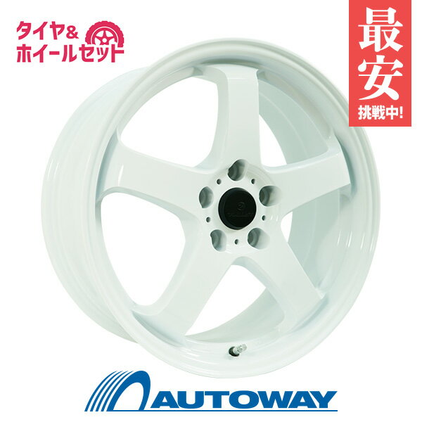 215/45R17 サマータイヤ タイヤホイールセット FINALIST FZ-S5 17x7.0 +50 100x5 WHT + MAXIMUS M2 【送料無料】 (215/45/17 215-45-17 215/45-17) 夏タイヤ 17インチ