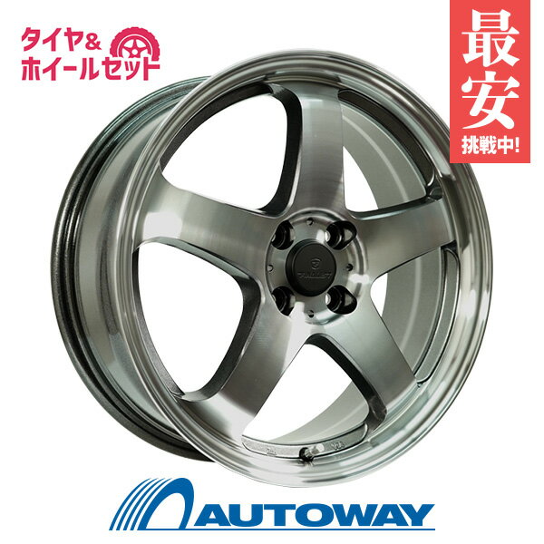 205/40R17 サマータイヤ タイヤホイールセット FINALIST FZ-S5 17x7.0 +45 100x4 DC + 595 EVO 【送料無料】 (205/40/17 205-40-17 205/40-17) 夏タイヤ 17インチ