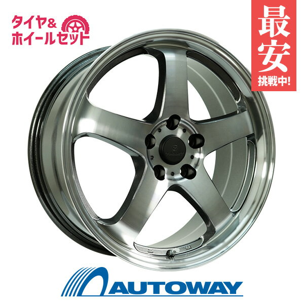 215/40R18 サマータイヤ タイヤホイールセット FINALIST FZ-S5 18x7.5 +48 100x5 DC + Dimax R8+ 【送料無料】 (215/40/18 215-40-18 215/40-18) 夏タイヤ 18インチ