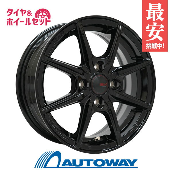 175/65R15 サマータイヤ タイヤホイールセット SEIN EK 15x5.5 43 100x4 BK + Ecopia EP150(150EZ) 【送料無料】 (175/65/15 175-65-15 175/65-15) 夏タイヤ 15インチ