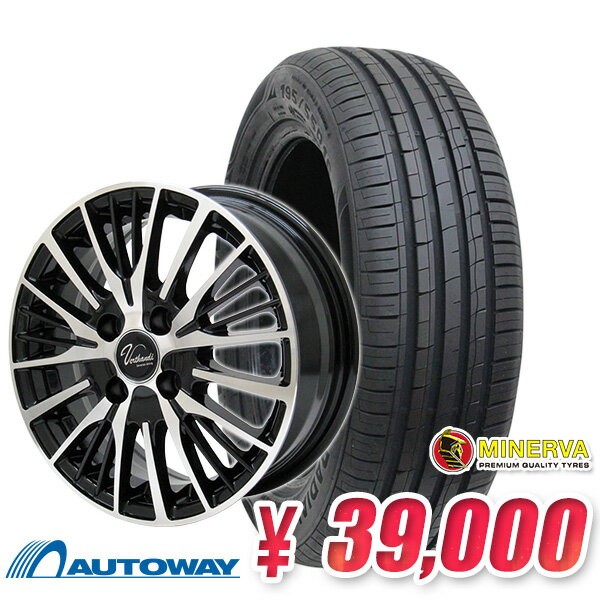 【P10倍！5/20 12:00-23:59】【取付対象】185/65R15 サマータイヤ タイヤホイールセット Verthandi YH-S25V 15x5.5 +43 100x4 BK/POLISH + 209 【送料無料】 (185/65/15 185-65-15 185/65-15) 夏タイヤ 15インチ 4本セット