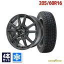 【P10倍！4/28-4/29限定】【取付対象】205/60R16 スタッドレスタイヤ タイヤホイールセット GOODYEAR グッドイヤー ICE NAVI 7 スタッドレス + EMBELY S10 16x6.5 +38 114.3x5 GM 【送料無料】 （205/60/16 205-60-16) 冬タイヤ 16インチ