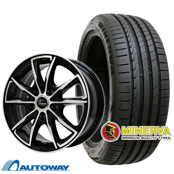 【P10倍！6/1限定】【取付対象】215/50R17 サマータイヤ タイヤホイールセット Verthandi PW-S10 17x7 +48 114.3x5 BK/POLISH + F205 【送料無料】 (215/50/17 215-50-17 215/50-17) 夏タイヤ 17インチ 4本セット