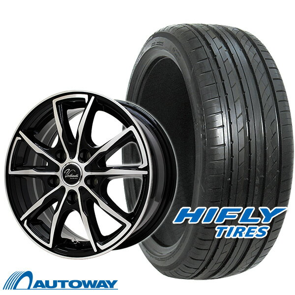 【P10倍！5/20 12:00-23:59】【取付対象】225/55R17 サマータイヤ タイヤホイールセット Verthandi PW-S10 17x7 +38 114.3x5 BK/POLISH + HF805 【送料無料】 (225/55/17 225-55-17 225/55-17) 夏タイヤ 17インチ 4本セット