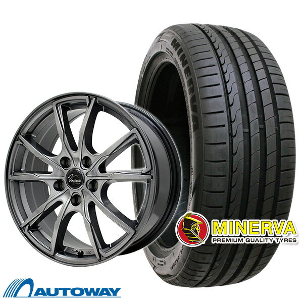 【P10倍！5/18 12:00-23:59】【取付対象】215/55R17 サマータイヤ タイヤホイールセット Verthandi PW-S10 17x7 +38 114.3x5 METALLIC GRAY + F205 【送料無料】 (215/55/17 215-55-17 215/55-17) 夏タイヤ 17インチ 4本セット