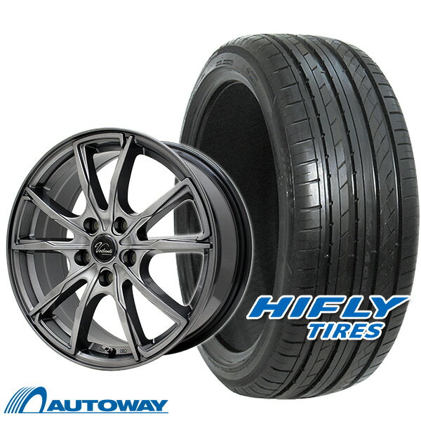 【P10倍！5/15限定】【取付対象】215/45R17 サマータイヤ タイヤホイールセット Verthandi PW-S10 17x7 +48 100x5 METALLIC GRAY + HF805 【送料無料】 (215/45/17 215-45-17 215/45-17) 夏タイヤ 17インチ 4本セット