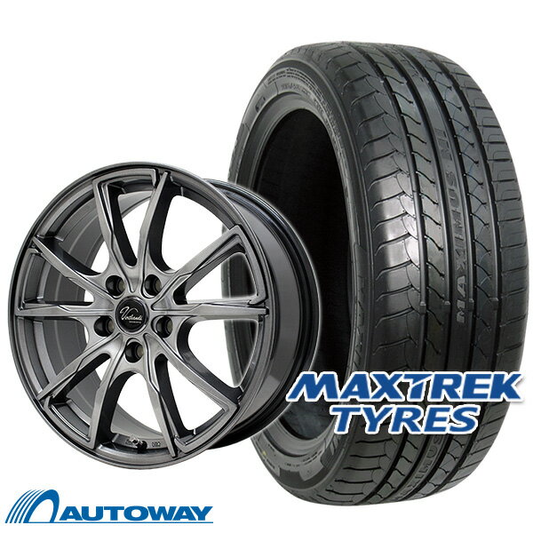 【P10倍！6/1限定】【取付対象】215/45R17 サマータイヤ タイヤホイールセット Verthandi PW-S10 17x7 +53 114.3x5 METALLIC GRAY + MAXIMUS M1 【送料無料】 (215/45/17 215-45-17 215/45-17) 夏タイヤ 17インチ 4本セット