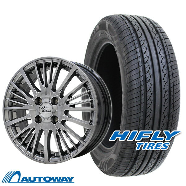 【P10倍！5/20 12:00-23:59】【取付対象】185/65R15 サマータイヤ タイヤホイールセット Verthandi YH-S25V 15x5.5 +43 100x4 METALLIC GRAY + HF201 【送料無料】 (185/65/15 185-65-15 185/65-15) 夏タイヤ 15インチ 4本セット