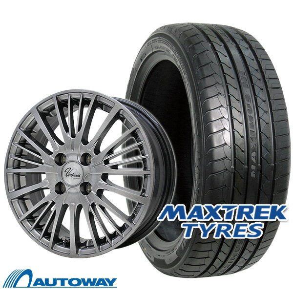 【P10倍！5/20 12:00-23:59】【取付対象】195/55R16 サマータイヤ タイヤホイールセット Verthandi YH-S25V 16x6.5 +45 100x4 METALLIC GRAY + MAXIMUS M1 【送料無料】 (195/55/16 195-55-16 195/55-16) 夏タイヤ 16インチ 4本セット