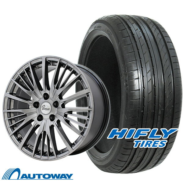 【取付対象】215/45R17 サマータイヤ タイヤホイールセット Verthandi YH-S25V 17x7 +48 100x5 METALLIC GRAY + HF805 【送料無料】 (215/45/17 215-45-17 215/45-17) 夏タイヤ 17インチ 4本セット