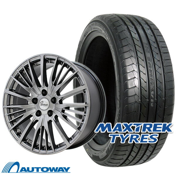 【P10倍！5/20 12:00-23:59】【取付対象】215/45R17 サマータイヤ タイヤホイールセット Verthandi YH-S25V 17x7 +38 114.3x5 METALLIC GRAY + MAXIMUS M1 【送料無料】 (215/45/17 215-45-17 215/45-17) 夏タイヤ 17インチ 4本セット