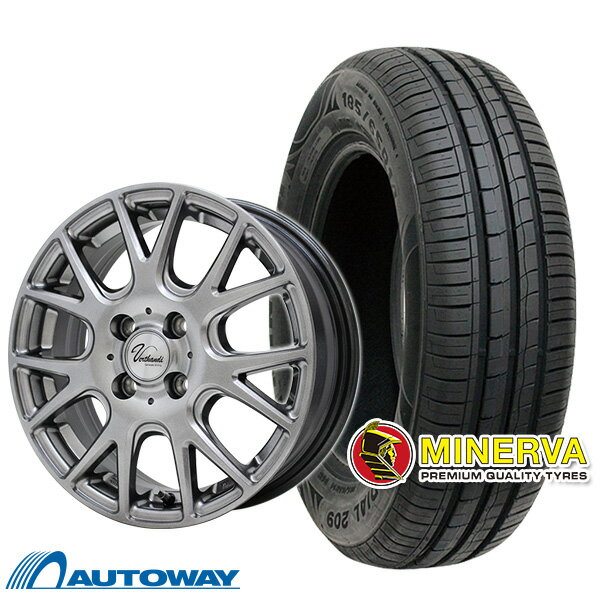 【P10倍！5/15限定】【取付対象】155/65R13 サマータイヤ タイヤホイールセット Verthandi YH-M7V 13x4 +43 100x4 METALLIC GRAY + 209 【送料無料】 (155/65/13 155-65-13 155/65-13) 夏タイヤ 13インチ 4本セット