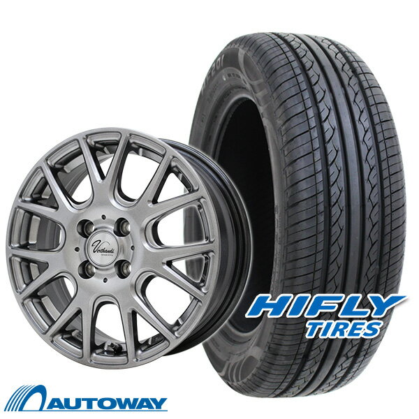 【P10倍！5/15限定】【取付対象】185/70R14 サマータイヤ タイヤホイールセット Verthandi YH-M7V 14x5.5 +38 100x4 METALLIC GRAY + HF201 【送料無料】 (185/70/14 185-70-14 185/70-14) 夏タイヤ 14インチ 4本セット