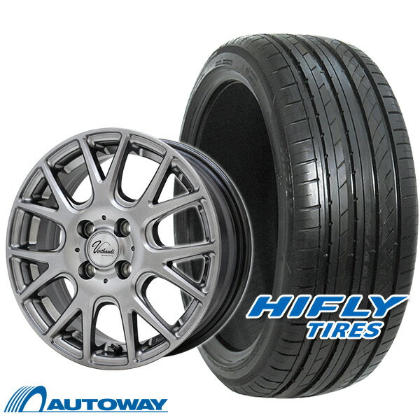 【P10倍！5/23 20:00-23:59】【取付対象】205/45R17 サマータイヤ タイヤホイールセット Verthandi YH-M7V 17x7 +45 100x4 METALLIC GRAY + HF805 【送料無料】 (205/45/17 205-45-17 205/45-17) 夏タイヤ 17インチ 4本セット