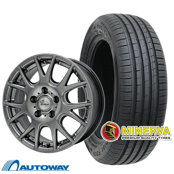 【P10倍！5/18 12:00-23:59】【取付対象】205/55R16 サマータイヤ タイヤホイールセット Verthandi YH-M7V 16x6.5 +45 114.3x5 METALLIC GRAY + F209 【送料無料】 (205/55/16 205-55-16 205/55-16) 夏タイヤ 16インチ 4本セット