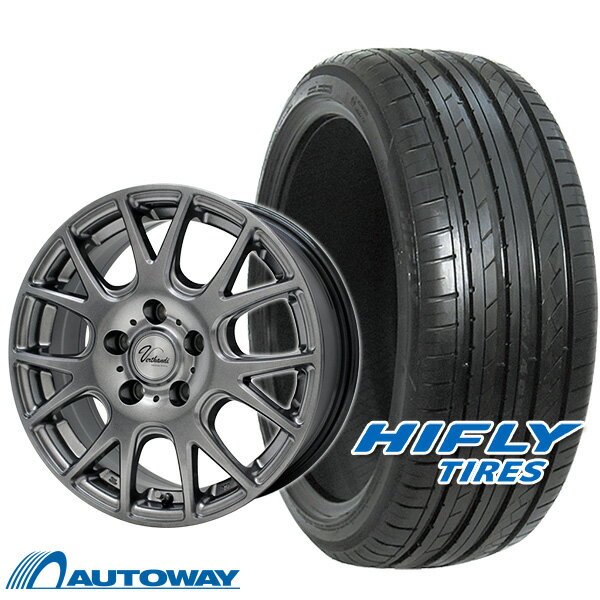 【P10倍！5/15限定】【取付対象】215/45R17 サマータイヤ タイヤホイールセット Verthandi YH-M7V 17x7 +48 100x5 METALLIC GRAY + HF805 【送料無料】 (215/45/17 215-45-17 215/45-17) 夏タイヤ 17インチ 4本セット