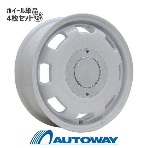 【P10倍！5/23 20:00-23:59】【4枚セット】 LUMACA MODEL-1 14x4.5 +45 100x4 WHITE インチサイズ：14インチ リム幅：4.5 インセット：+45