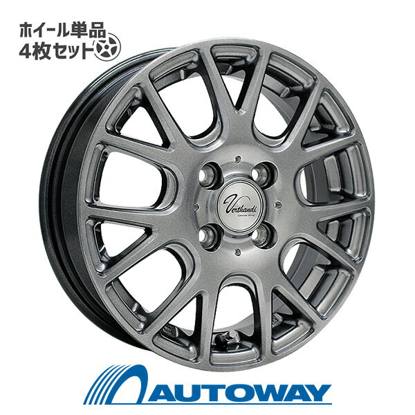 【4枚セット】 Verthandi YH-M7V 13x4.0 +43 100x4 METALLIC GRAY インチサイズ：13インチ リム幅：4.0 インセット：+43