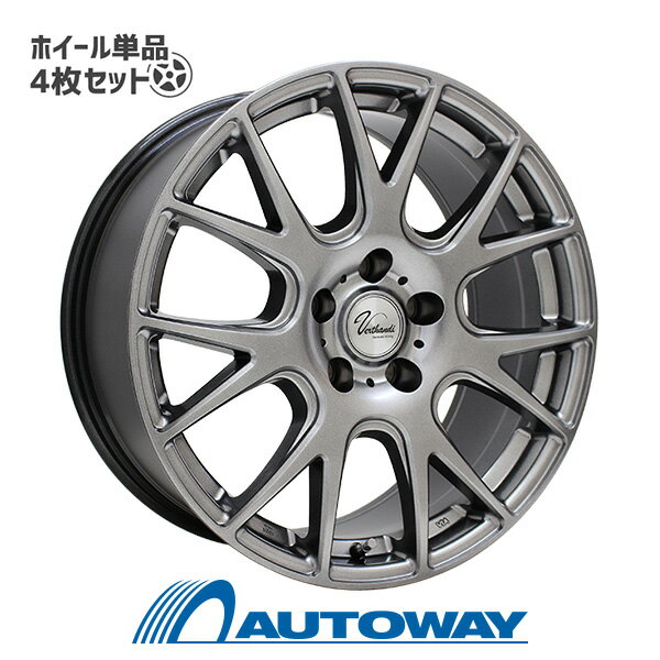 【P10倍！5/23 20:00-23:59】【4枚セット】 Verthandi YH-M7V 16x6.5 +45 100x5 METALLIC GRAY インチサイズ：16インチ リム幅：6.5 インセット：+45