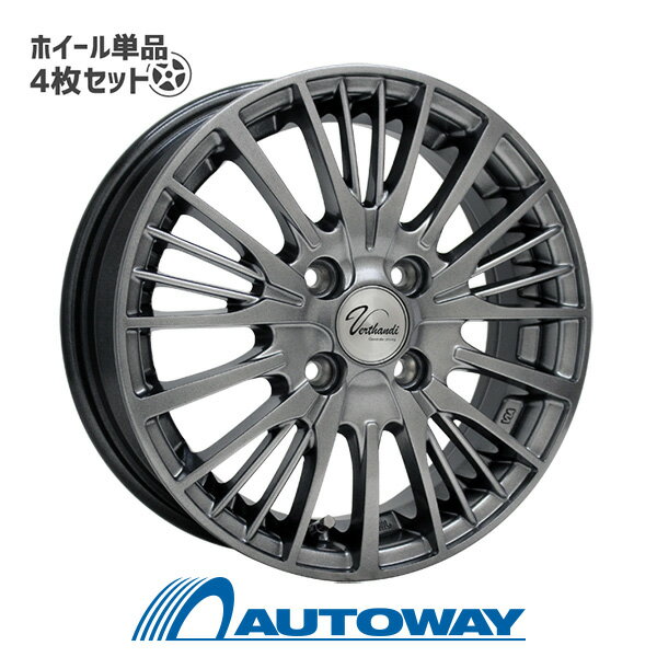 【4枚セット】 Verthandi YH-S25V 13x4.0 +43 100x4 METALLIC GRAY インチサイズ：13インチ リム幅：4.0 インセット：+43